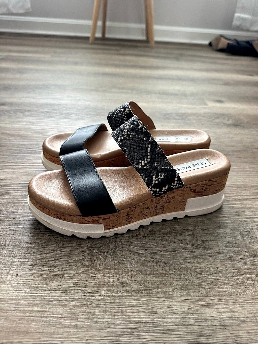 Steve Madden Two Strap Platform Sandals